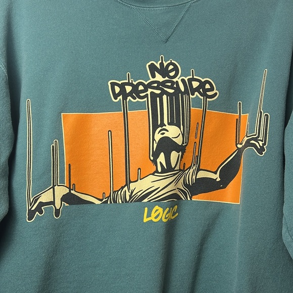 SALE - LIMITED EDITION Logic No Pressure Crewneck Sweater - Size Small - Picture 5 of 8
